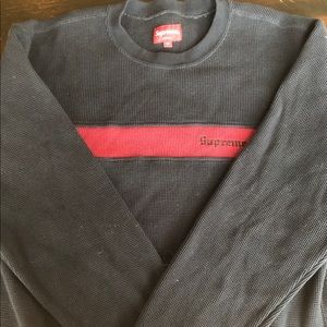 Supreme Thermal Panel Stripe Waffle